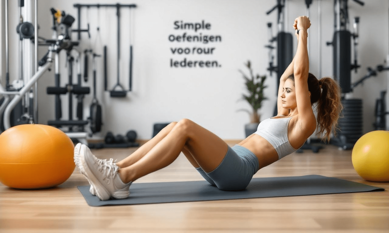 Buikspieren trainen zonder apparaten: Simpele oefeningen voor Iedereen